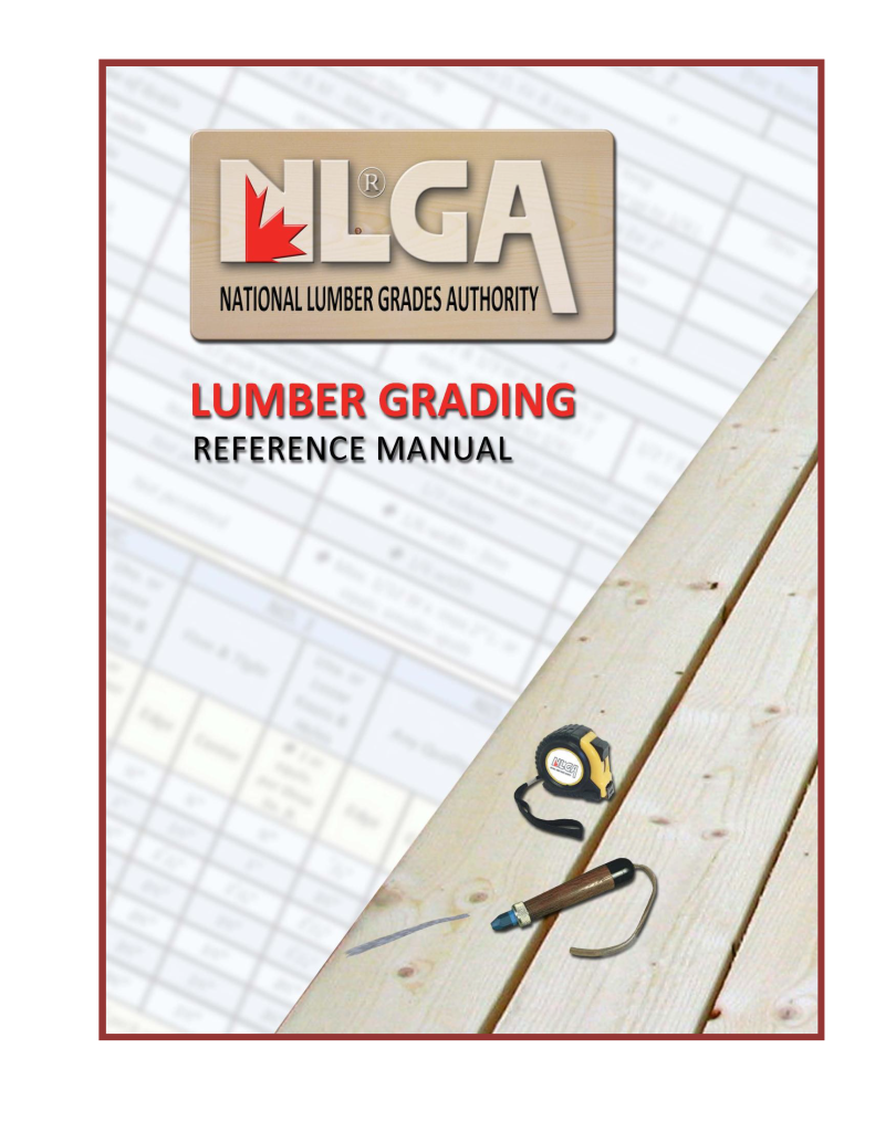 Publications for Sale – National Lumber Grades Authority (NLGA)